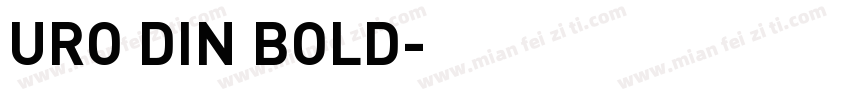 URO DIN BOLD字体转换